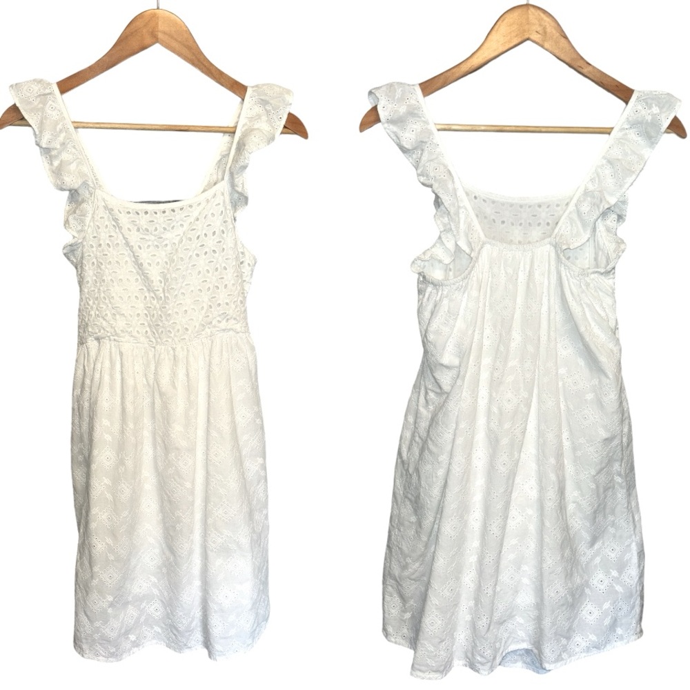 Patterned/Embroidered Mini Dress w Lining - Picture 3 of 13